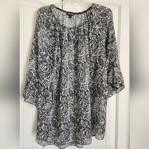 Cowgirl Hardware Women's 3/4 Bell Sleeves Top